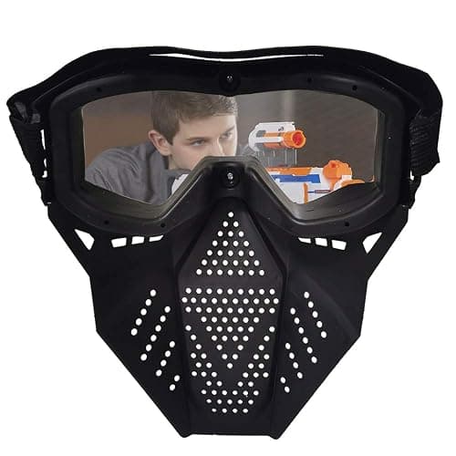 4 Pack Tactical Mask Compatible with Nerf Rival, Apollo, Zeus, Khaos, Atlas, Artemis Blasters Rival Mask (Yellow, Blue, Black, White) thumbnail 6