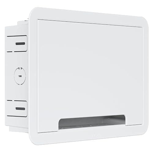 ECHOGEAR 9" in-Wall TV Media Box - Recessed TV Outlet & Network Enclosure - Works with Roku, Apple TV, Fire TV Stick, & Samsung One Connect Mini - WiFi Friendly Cable Management Kit - Image 1