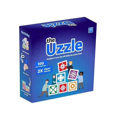 Uzzle 3.0 Family Board Game – Strategy Game for Kids & Adults – Fast-Paced Block Puzzle Games for 1–4 Players – Perfect for Family Nights & Parties (Ages 4+) thumbnail 7