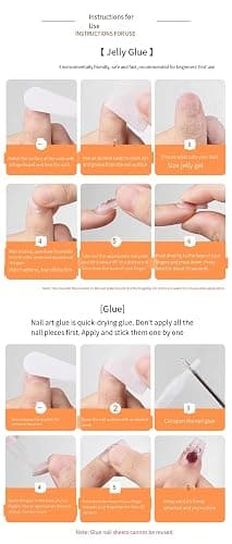Thrivingbyday Mother's Day 30 Pieces Press On Nails Short with Nail Glue Reusable 3D Design Art Wearable Nails Full Coverage Nails (Colorful) thumbnail 6