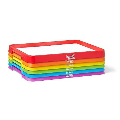 hand2mind Magnetic Dry Erase Activity Trays, Stackable, Magnetic Letter, White Boards for Kids, Science of Reading Materials, Teacher Supplies - Image 1