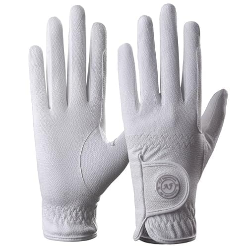 AF EQUESTRIAN Ladies Horse Riding Gloves Equestrian Premium Synthetic Leather Sui Sereno Ladies Gloves Snake Skin Design Grey - Image 1