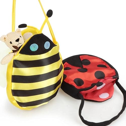 Toycost Girls Princess Dress up Trunk Ladybug, Bee, Butterfly, Green Fairy Role Play Costume Set for Little Girls Toddler Aged 3-7 thumbnail 7