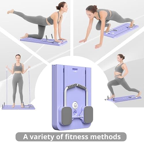 JANUA Pilates Board - Pilates Reformer Set, Multi-Purpose Foldable Pilates Reformer Board for Home, 5 in 1 Pilates Sliding Board thumbnail 2