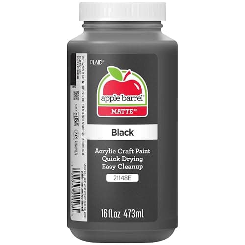 Apple Barrel Acrylic Paint in Assorted Colors (16 Ounce), 21148 Black - Image 1