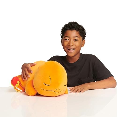 Pokémon Charmander Sleeping Plush - 18-Inch Premium Plush in Sleeping Pose - Image 1