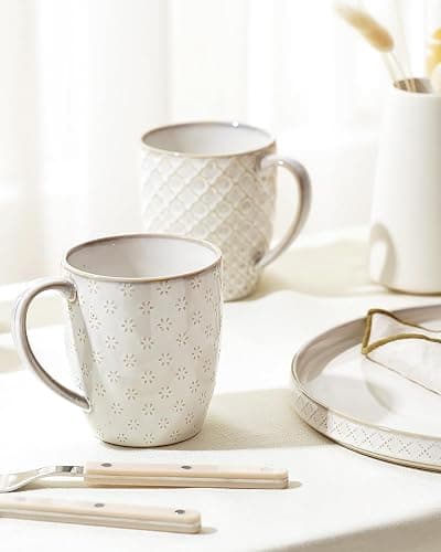 getstar Large Coffee Mugs 16 OZ Set of 4, Ceramic Coffee Mug Microwave and Dishwasher Safe, Coffee Cups Ceramic with Big Handle thumbnail 5