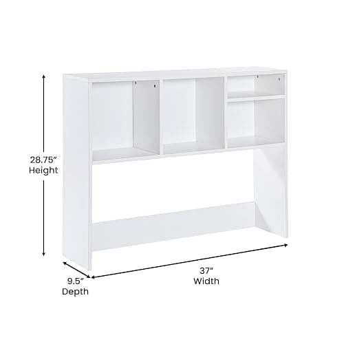 Lotus Desktop Bookshelf by Flash Furniture thumbnail 2