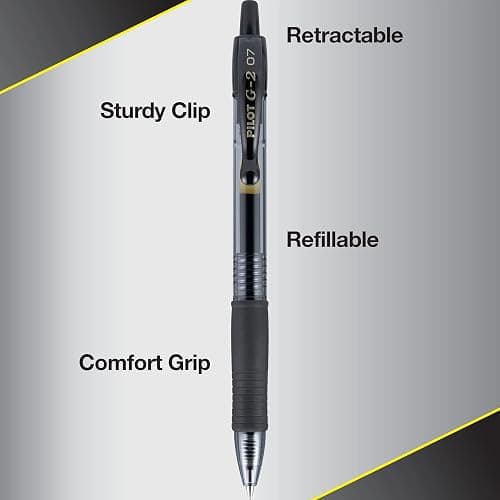 Pilot G2 Premium Gel Roller Pens, Fine Point 0.7 mm Assorted Colors, Tub of 36 thumbnail 5