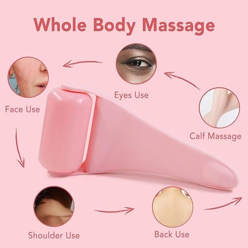 huefull Ice Roller for Face Women, Skin Care Set & Ice Face Roller，Self Care Gifts for Women,Reduces Puffiness and Wrinkle, Facial Massager Tool & Spa Pink Gifts thumbnail 7