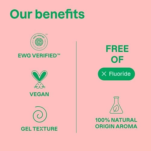 Attitude Fluoride-Free Baby Toothpaste, Safe Training Toothpaste, Natural Origin Ingredients, Gentle Oral Care for Babies & Toddlers, Strawberry Flavor, 2.6 Oz thumbnail 6