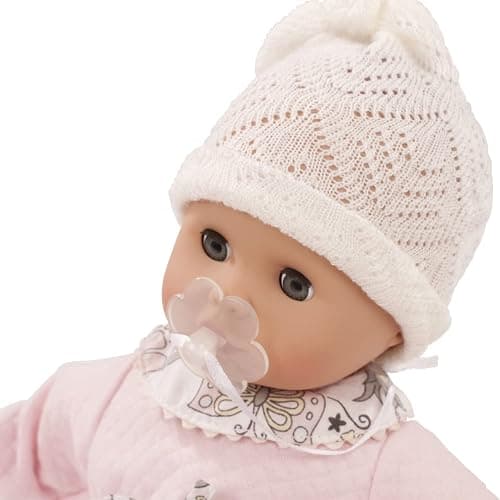 Götz 1320588 Muffin Baby Traumblume Puppe 33 cm Babypuppe Blaue Schlafaugen | 4-tlg, ohne Haare, Weichkörper, für Kinder ab 18 Monaten, waschbar, mit Schnuller thumbnail 8