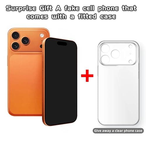 Fake Phone Dummy PropPhone, BlackScreen Decoy PhonePear PhoneNon-Working Phone17Air 17Pro Max, DisplayPhone Look Like Real Phonepro max 17 (17Pro,Cosmic Orange,Black Screen) Prop Mobile Phone thumbnail 4