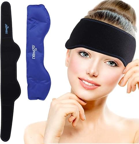 Migräne Kühlpad, Chronische Migräne, Sinusschmerzen,Stressabbau, 1 Stück (Schwarz) - Image 1