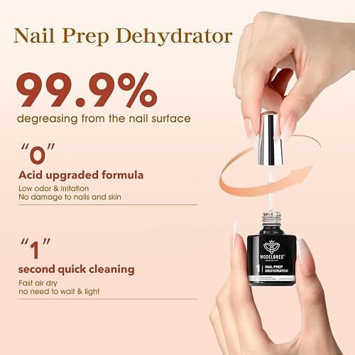 modelones Nagelkleber 6 in 1 und Primer für Gelnägel 2x10 ML, Nail Glue Gel für Nail Tips, Nagelspitzen, Press on Nails Nageltips UV Nagelkleber Brauchen Aushärten unter UV Nagellampe thumbnail 3