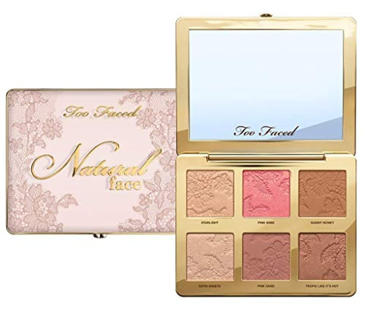 Natural Face Highlight, Blush, and Bronzing Veil Face Palette - Image 1