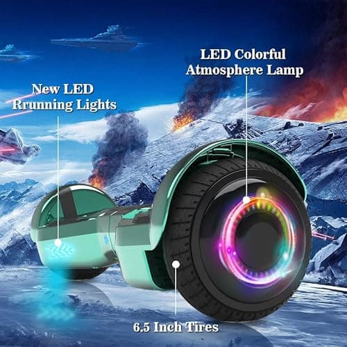 HOVERSTAR All-New HS2.0 Hoverboard All-Terrain Two-Wheel Self Balancing Flash Wheel Electric Scooter with Wireless Bluetooth Speaker thumbnail 4