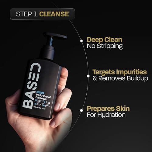 BASED Daily Skincare Duo | Purifying Face Wash + Restoring Moisturizer | Built For All Skin Types | Healthy Ingredients | Hormone Safe - ZERO Endocrine Disruptors thumbnail 3