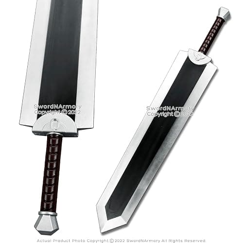 Munetoshi 40” Foam Dragon Slayer Berserker Guts Great Sword Fantasy Anime Cosplay Costume thumbnail 4
