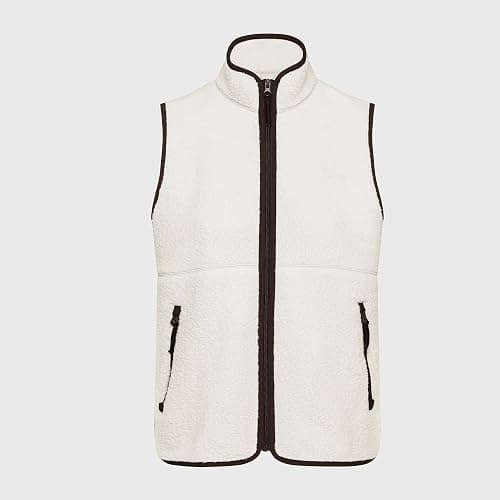 Hixiaohe Sherpa Fleece Vest for Women Trendy Warm Sleeveless Vests Jacket Lightweight Zip Coats with Pockets Fall Outerwear thumbnail 3
