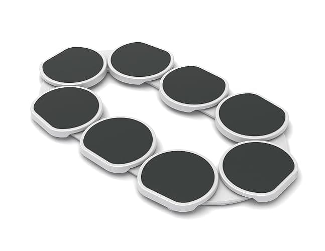The Lazy Susan Revolution - Full Set - Dark Gray - The First Patented Lazy Susan Turntable Expandable for Rectangular & Oblong Tables - Kitchen & Dining Tables - Great Gift! Parties & Gatherings. thumbnail 3