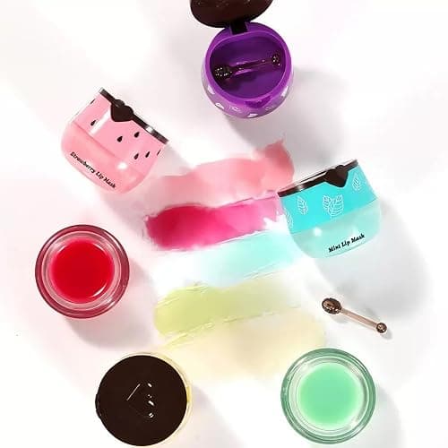 Honey Lip Balm, Strawbemy Apple Watermelon Cherries, Coconuts, Peaches, Grapes, Mint Lip Mask, Moisturizing Lip Sleeping Mask, Hydrate Repair Prevent Dry Cracked Lip (9 Flavors) thumbnail 7