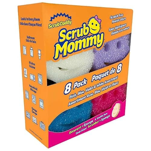 Scrub Daddy Scrub Mommy Dual-Sided Scrubber and Sponge, Variety Pack of 8 thumbnail 2