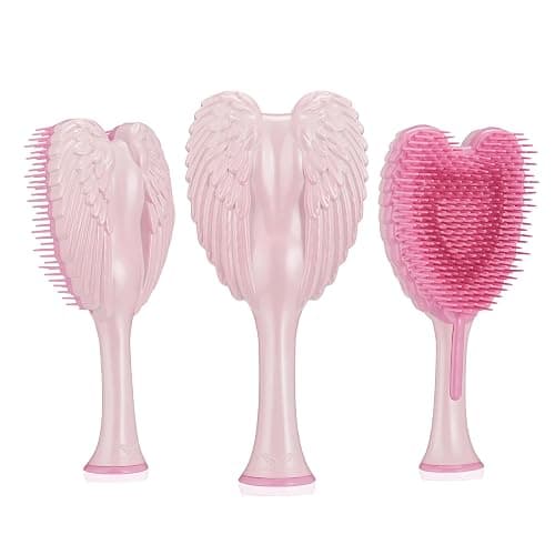 Tangle Angel Detangling Hair Brush - Anti Static Angel Wing Hair Brush with Soft & Flexible Bristle for Straight & Wavy Hair, Women Detangler Brushes for Dry & Wet Hair, Gloss Pink thumbnail 2