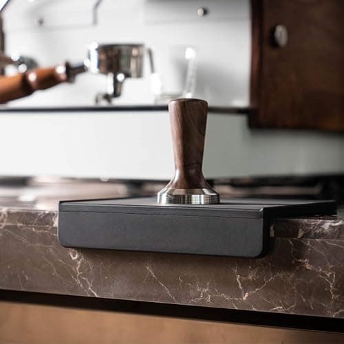 watchget Espresso Tamping Mat, Coffee Tamper Mat, Black Food Grade Silicone Pad, 8Inch X 6Inch Coffee Tamping Mat, Portafilter Mat For Barista Espresso Machine Accessory, Waterproof and Heat Resistant thumbnail 8