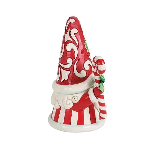 Enesco Jim Shore Heartwood Creek Christmas Gnome Holding a Large Candy Cane Figurine, 6.69 Inch, Multicolor thumbnail 6
