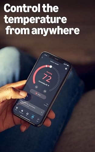 Amazon Smart Thermostat – Save money and energy - Works with Alexa and Ring - C-wire required thumbnail 5
