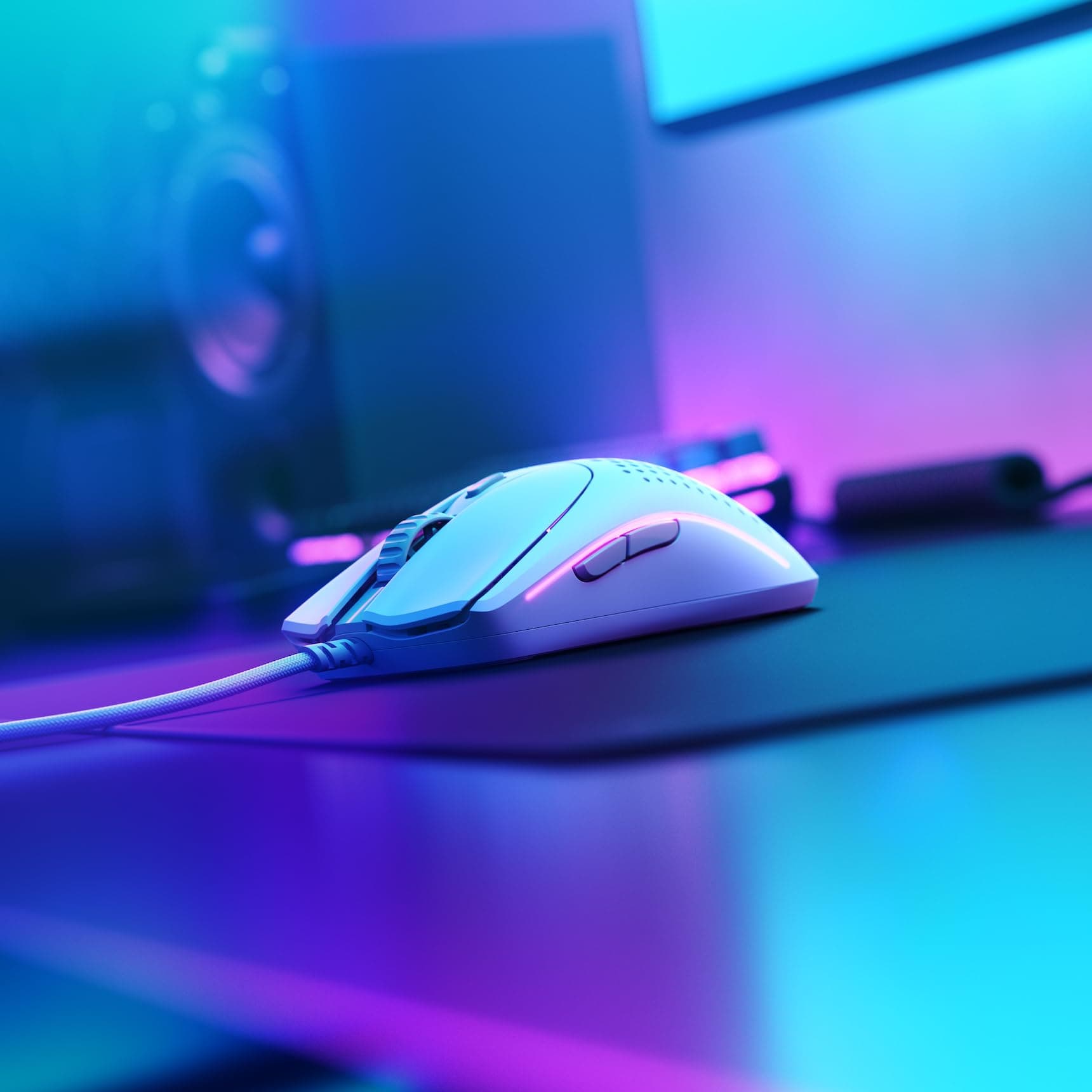 Glorious Model O 2 Gaming Maus - weiß, matt thumbnail 13