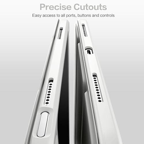 Vobafe Case for iPad A16 11th Generation 11 inch 2025/iPad 10th Generation 10.9 inch 2022, PC Clear Back Cover, Trifold Stand for iPad 11th/10th Gen with Pencil Holder, Auto Wake/Sleep, SpaceGray thumbnail 7