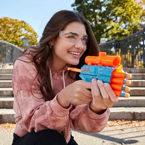 Nerf Elite 2.0 Prospect QS-4 Blaster, 8 Official Nerf Elite Darts, 4-Dart Blasting, Nonremovable Targeting Scope, Pull-Back Priming thumbnail 2