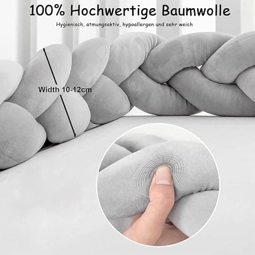 GYCF Knotted Cushion, Braided Knotted Cushion, Handmade Soft Knot Pillow, Cotton Bed Set All Round Braided Pillow for Room Bed, Decor Knot Pillow,A16,1.5 m thumbnail 5