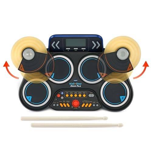 VTech Kidi Star Drum Pad, Black thumbnail 4