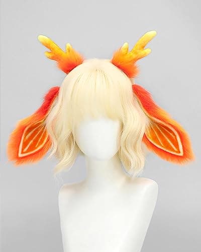 ZFKJERS Realistic Furry Animal Ears Headband Fantasy Creature Ears Adult Cosplay Accessory for Halloween thumbnail 5