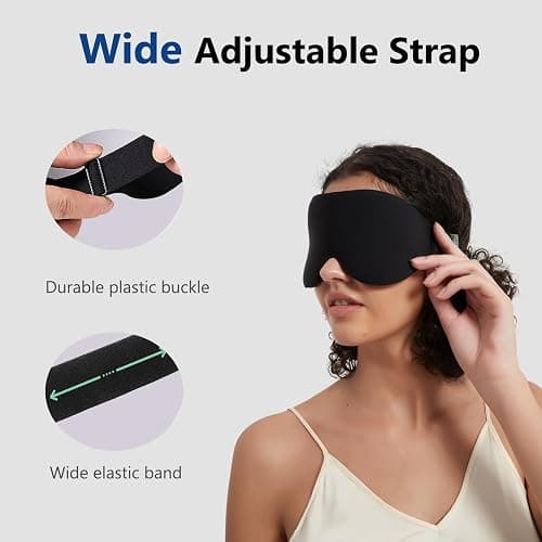 ALASKA BEAR 100% Blackout Sleep Mask for Women and Men, Vacuum-Sealed, Dusty Pink thumbnail 5