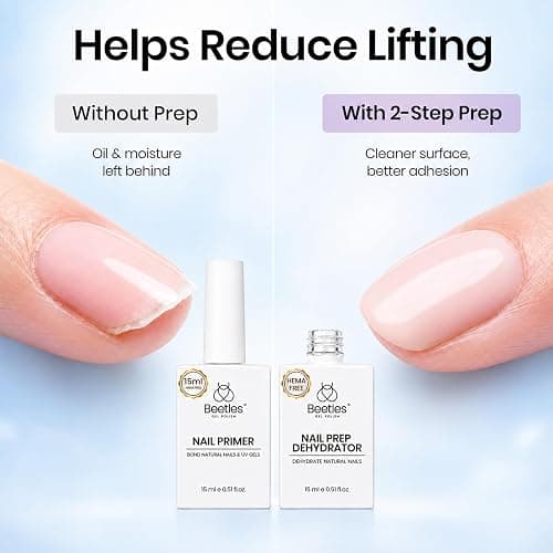 Beetles Nail Dehydrator & Primer Set, No Lifting Prep, Strong Bond, Hema Free for Gel Polish & Acrylic thumbnail 3
