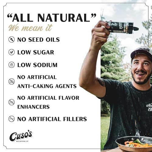 Cuso's Hot Honey BBQ Seasoning Rub - All-Purpose Spice Blend for Meat, Chicken, Pork - Hot Rub for Grilling, Smoking & Cooking - 5 oz Bottle, 1 Count BBQ Spice thumbnail 7