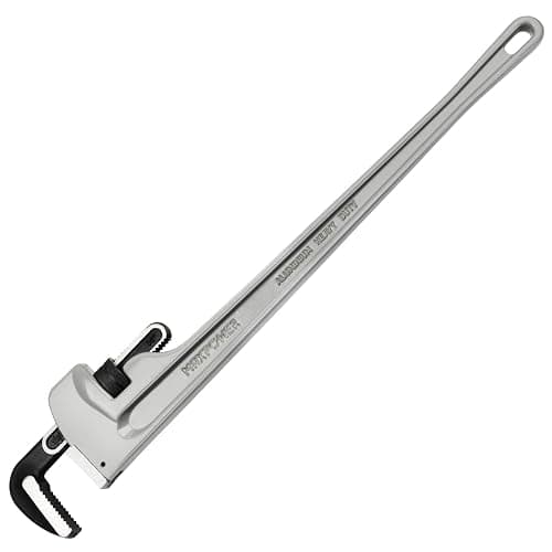MAXPOWER Aluminum Straight Pipe Wrench 900mm/36-Inch Heavy Duty Plumbing Spanner Stillson - Image 1