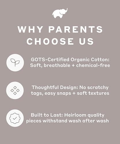 MONICA + ANDY One Piece Baby Pajamas, 100% Organic Baby Clothes for Girls and Boys, Sizes For Newborn and Infant thumbnail 7