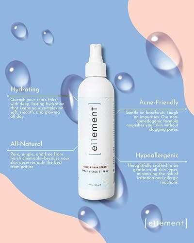 Hypochlorous Acid Spray – Acne Prone Skin – Dry Face – Eczema Prone Skin - Tattoo Aftercare – Piercing Aftercare – Saline Toner – Facial Cleanser – Eye Lash Cleanser - All Natural Face and Skin Spray – Safe for All Skin Types – Hypoallergenic – Cruelty Free - e11ement (Large 8oz)) thumbnail 5