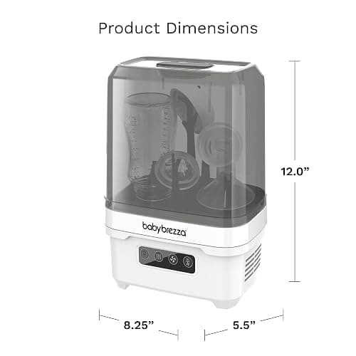 Baby Brezza Portable Baby Bottle Sterilizer Dryer for Travel - Compact Mini Sterilizer Fits Bottles, Pump Parts and Accessories thumbnail 3