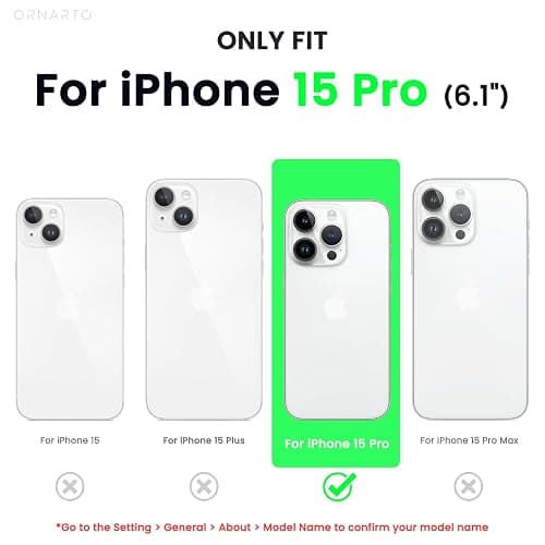 ORNARTO Compatible with iPhone 15 Pro Case 6.1", Liquid Silicone 3 Layers Full Covered Soft Gel Rubber Cover, Shockproof Protective Slim Phone Case with Anti-Scratch Microfiber Lining-Baby Blue thumbnail 2