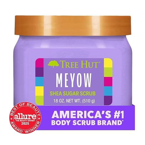 Tree Hut Shea Sugar Scrub Meyow | Exfoliating Body Scrub Removes Dead, Dry Skin for a Soft & Hydrated Feel | Nourishing Essential Body Care | 18 fl oz. thumbnail 5
