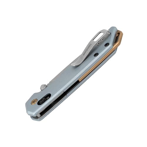 Kershaw Mini Iridium Folding Pocket Knife, 3 inch D2 Steel Blade, DuraLock, Aluminum Handle, Pocketclip thumbnail 6