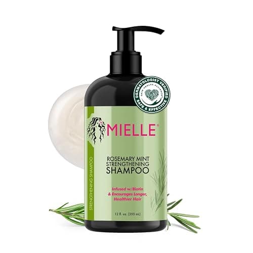 Mielle Organics Rosemary Mint Hair Strengthening Biotin Shampoo - Moisturizing Hair Shampoo for Women and Men to Gently Cleanse, Repair & Protect Strands (12 oz) - Image 1