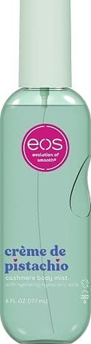 eos Cashmere Body Mist, Crème de Pistachio, Body Spray for Women, Pistachio Perfume, Hair Mist, Moisturizing, Hyaluronic Acid, Glycerin, Vegan, Cruelty-free, 6 fl oz - Image 1