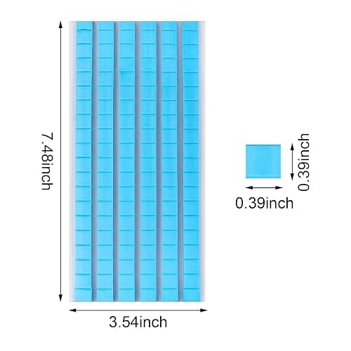 Feosky Adhesive Poster Sticky Tack Putty, Reusable and Removable Adhesive Putty, Mounting Putty for displaying Wall Paintings, Picture, Decoration, Crafts (Blue, Pack of 3) thumbnail 2